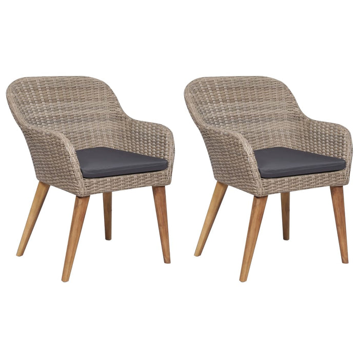 Set mobilier de grădină, 3 piese, maro - WALTI WALTI