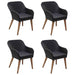 Set mobilier de grădină, 5 piese, negru - WALTI WALTI