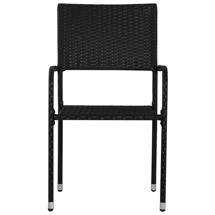 Set mobilier de grădină, 3 piese, negru WALTI