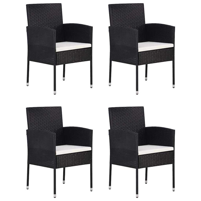 Set mobilier de grădină, 5 piese, negru - WALTI WALTI