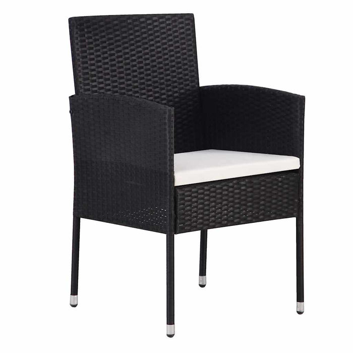 Set mobilier de grădină, 5 piese, negru - WALTI WALTI