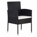 Set mobilier de grădină, 5 piese, negru - WALTI WALTI