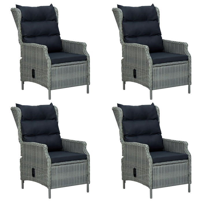 Set de mobilier pentru grădină, 5 piese, gri deschis WALTI