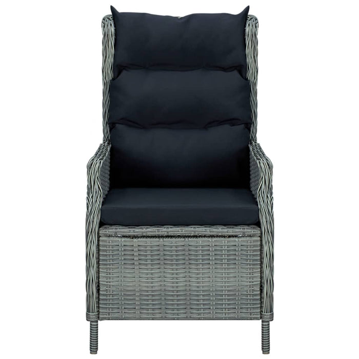 Set de mobilier pentru grădină, 5 piese, gri deschis WALTI