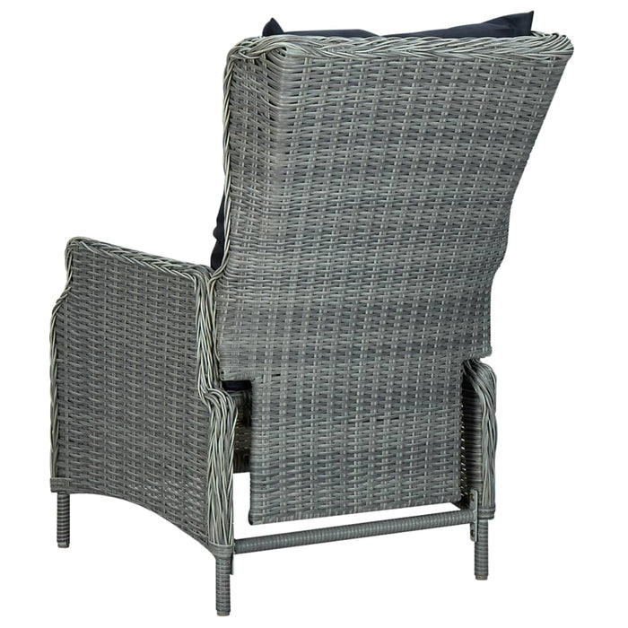 Set de mobilier pentru grădină, 5 piese, gri deschis WALTI
