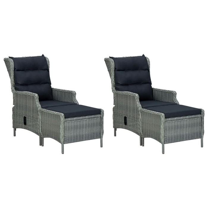 Set mobilier de grădină, 5 piese, gri deschis - WALTI WALTI