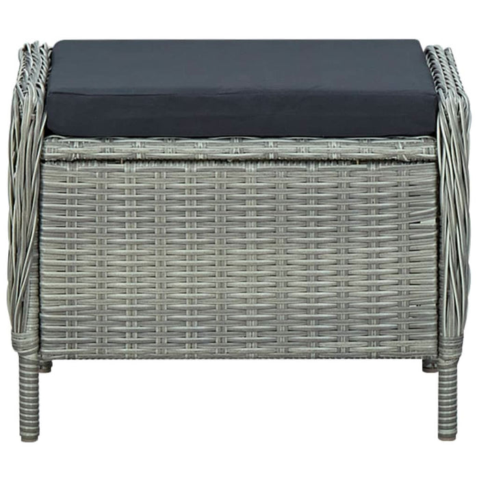 Set mobilier de grădină, 5 piese, gri deschis - WALTI WALTI