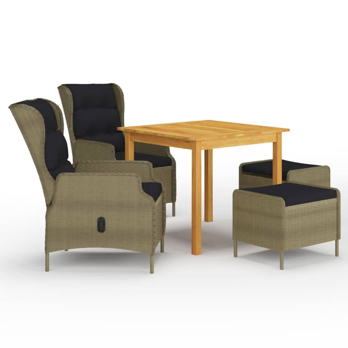 Set mobilier de grădină, 5 piese, maro - WALTI WALTI
