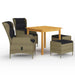 Set mobilier de grădină, 5 piese, maro - WALTI WALTI