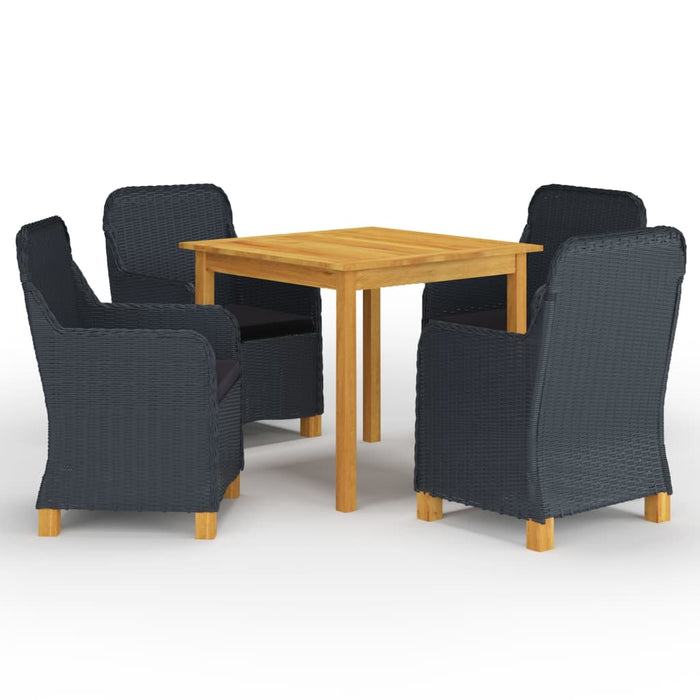 Set mobilier de grădină, 5 piese, gri închis - WALTI WALTI