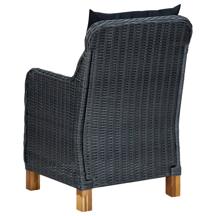 Set mobilier de grădină, 5 piese, gri închis WALTI
