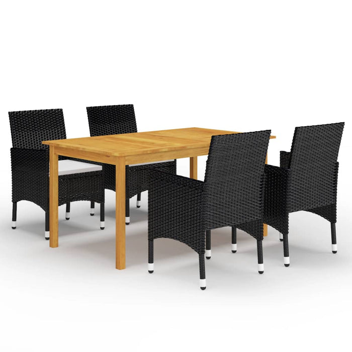 Set mobilier de grădină, 5 piese, negru - WALTI WALTI