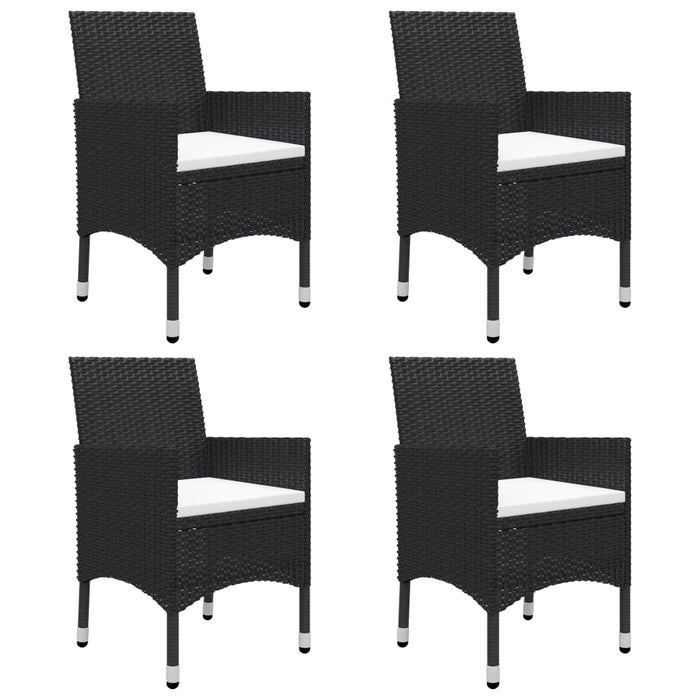 Set mobilier de grădină, 5 piese, negru - WALTI WALTI