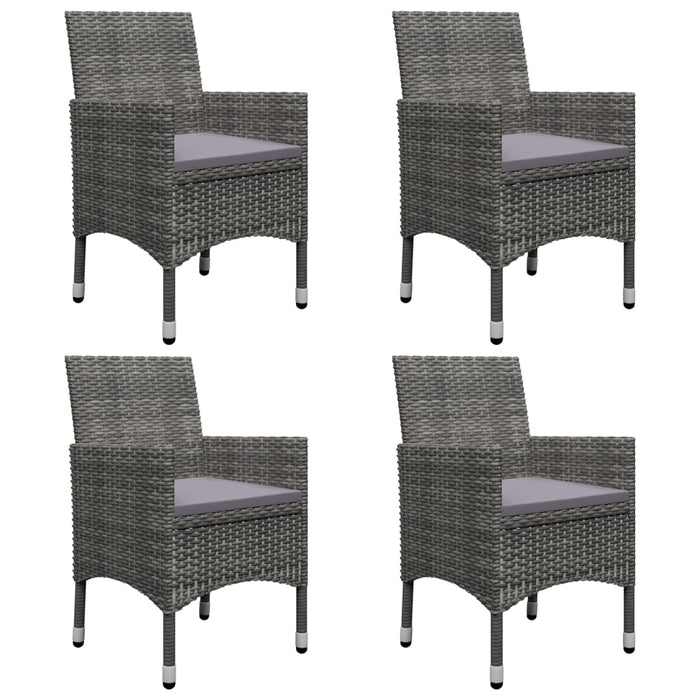 Set mobilier de grădină, 5 piese, gri WALTI