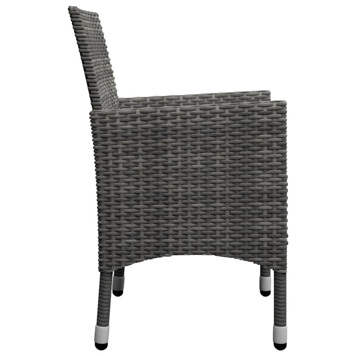 Set mobilier de grădină, 5 piese, gri WALTI