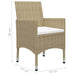 Set mobilier de grădină, 5 piese, bej - WALTI WALTI