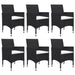 Set mobilier de grădină, 7 piese, negru - WALTI WALTI