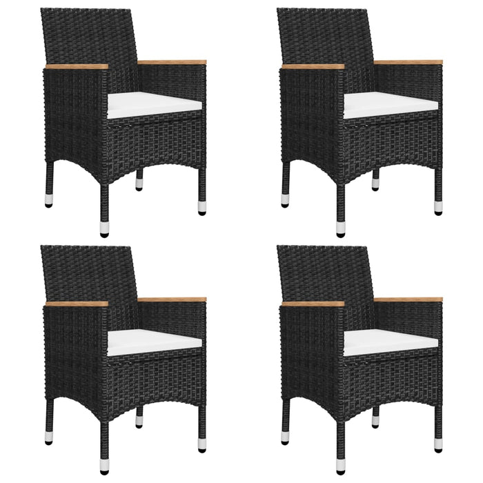 Set mobilier de grădină, 5 piese, negru - WALTI WALTI