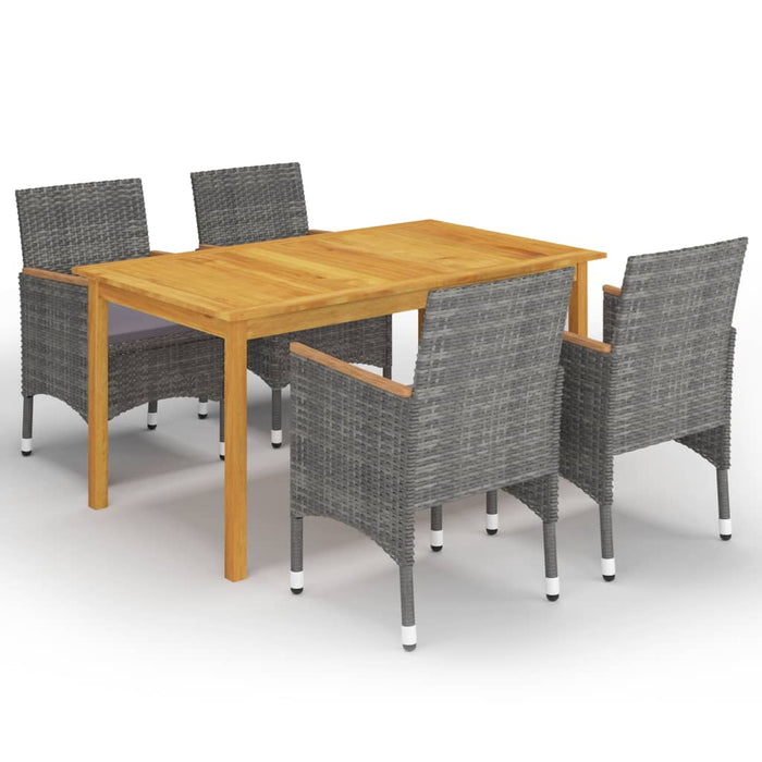 Set mobilier de grădină, 5 piese, gri WALTI
