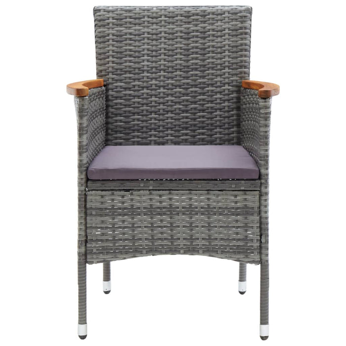 Set mobilier de grădină, 5 piese, gri WALTI