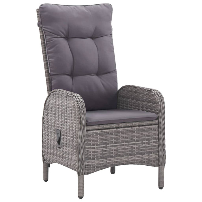 Set de masă pentru grădină, 5 piese, gri WALTI