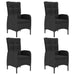 Set mobilier de grădină, 5 piese, negru - WALTI WALTI