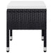 Set mobilier de grădină, 7 piese, negru - WALTI WALTI
