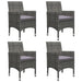 Set mobilier de grădină, 7 piese, gri - WALTI WALTI
