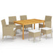 Set mobilier de grădină, 7 piese, bej - WALTI WALTI