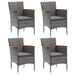Set mobilier de grădină, 7 piese, gri - WALTI WALTI