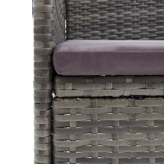 Set mobilier de grădină, 7 piese, gri - WALTI WALTI