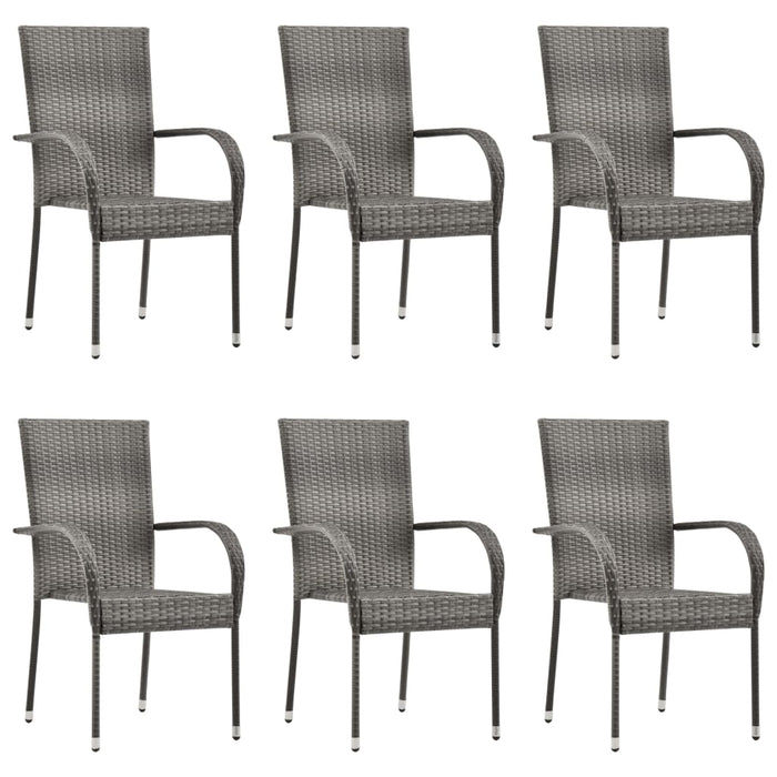 Set mobilier pentru grădină, 7 piese, gri - WALTI WALTI