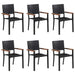 Set mobilier de grădină, 7 piese, negru - WALTI WALTI