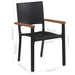 Set mobilier de grădină, 7 piese, negru - WALTI WALTI
