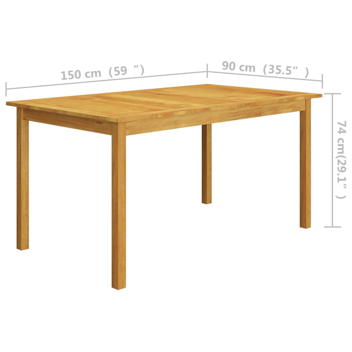Set mobilier de grădină, 7 piese, negru - WALTI WALTI