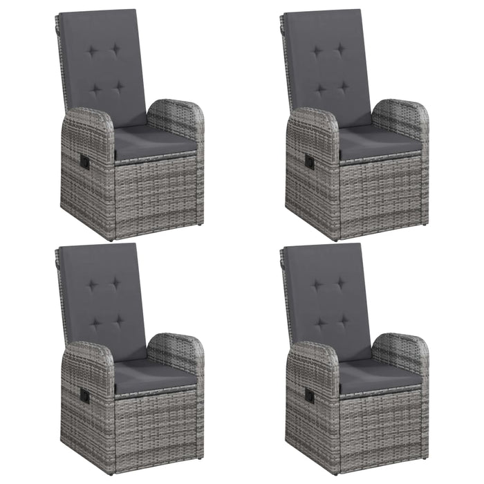 Set de masă pentru grădină, 5 piese, gri WALTI