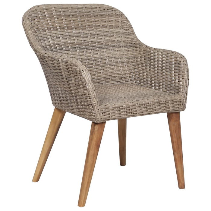 Set mobilier de grădină, 5 piese, maro WALTI