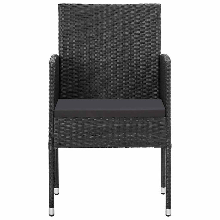 Set mobilier de grădină, 5 piese, negru WALTI