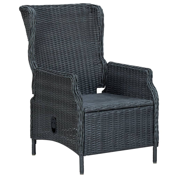 Set mobilier de grădină, 5 piese, gri închis WALTI