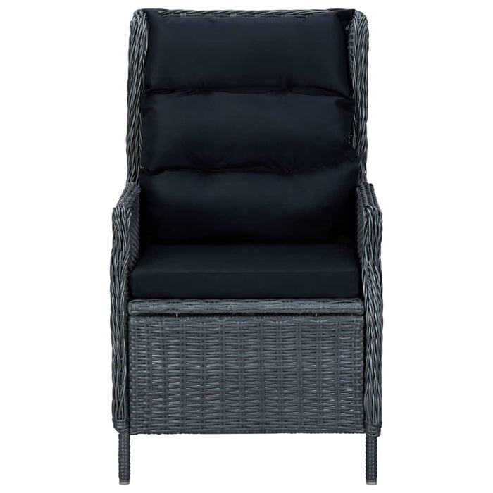 Set mobilier de grădină, 5 piese, gri închis WALTI