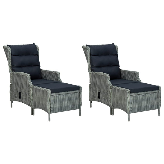 Set mobilier de grădină, 7 piese, gri deschis - WALTI WALTI