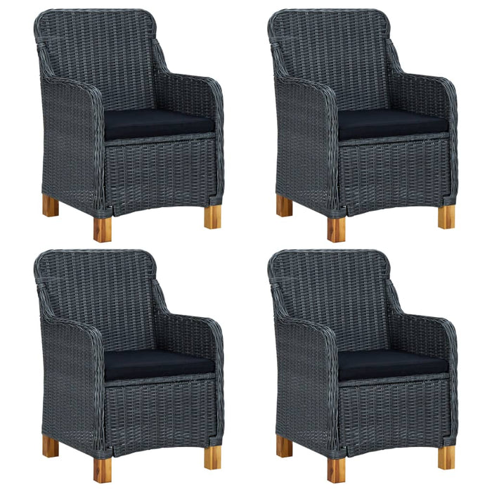 Set mobilier de grădină, 5 piese, gri închis - WALTI WALTI