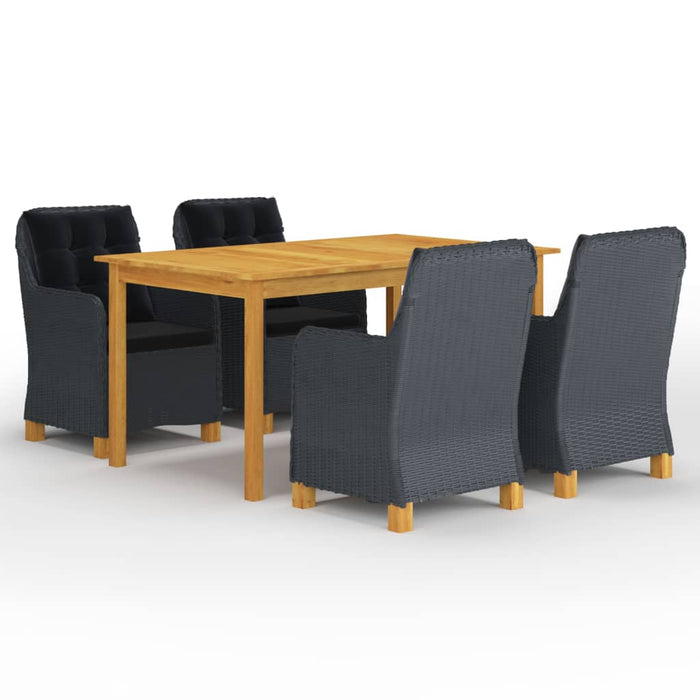 Set mobilier de grădină, 5 piese, gri închis - WALTI WALTI
