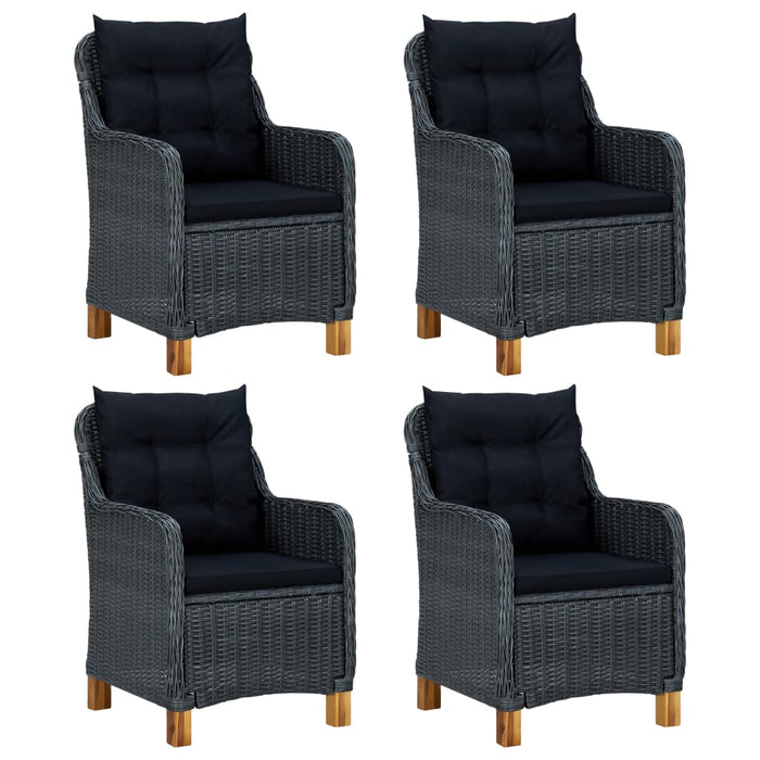 Set mobilier de grădină, 5 piese, gri închis - WALTI WALTI
