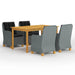 Set de mobilier pentru grădină, 5 piese, gri deschis - WALTI WALTI