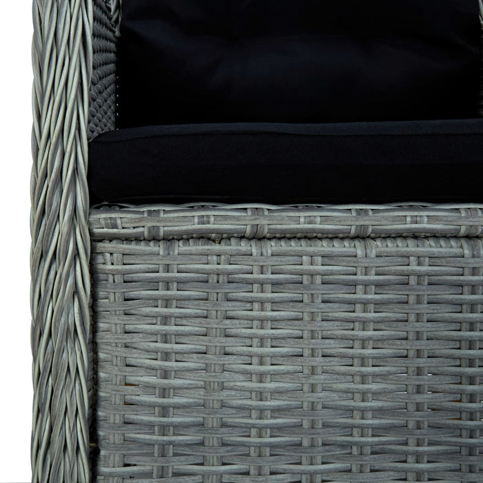 Set de mobilier pentru grădină, 5 piese, gri deschis - WALTI WALTI