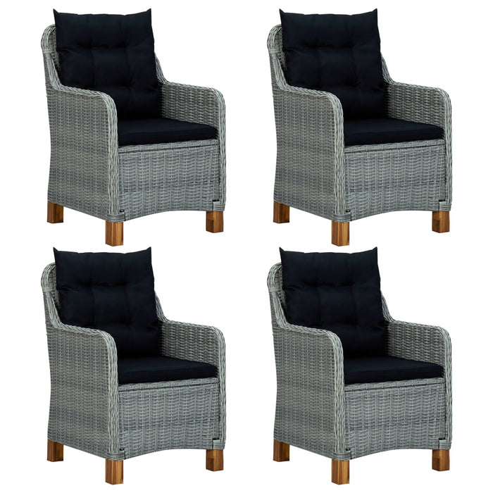 Set de mobilier pentru grădină, 5 piese, gri deschis - WALTI WALTI