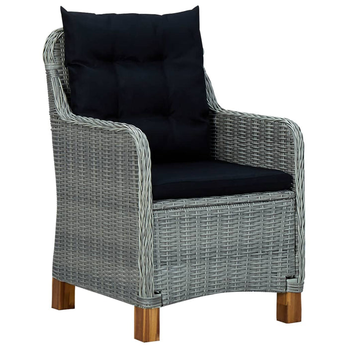 Set de mobilier pentru grădină, 5 piese, gri deschis - WALTI WALTI