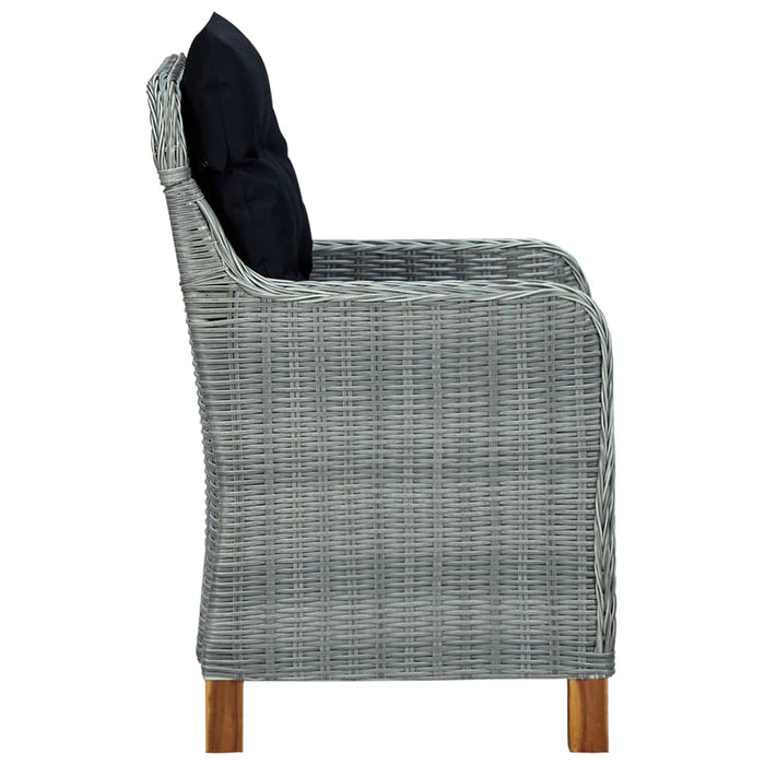 Set de mobilier pentru grădină, 5 piese, gri deschis - WALTI WALTI