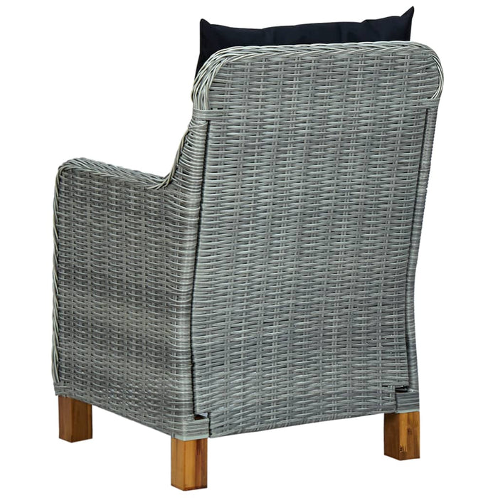 Set de mobilier pentru grădină, 5 piese, gri deschis - WALTI WALTI